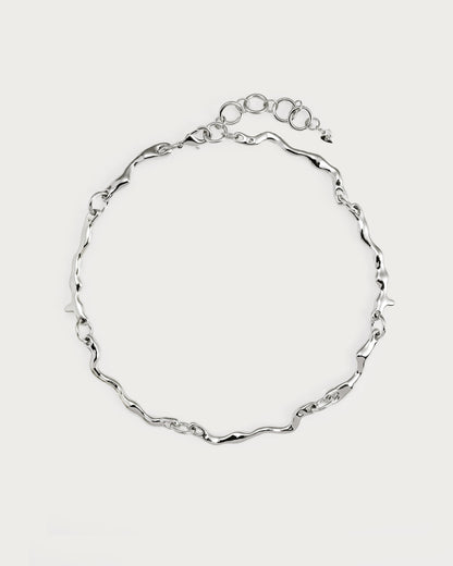 Silver Molten Necklace
