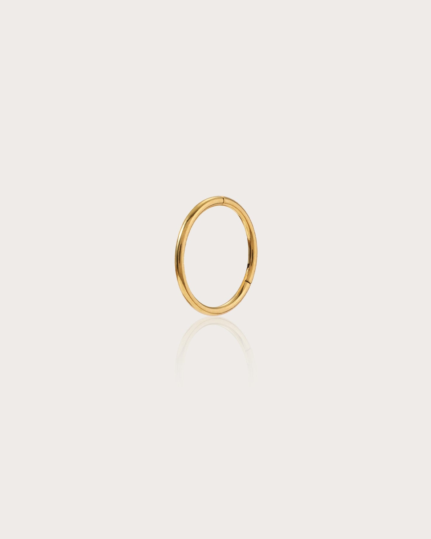 Single Mini Hoop Helix Earring in Gold