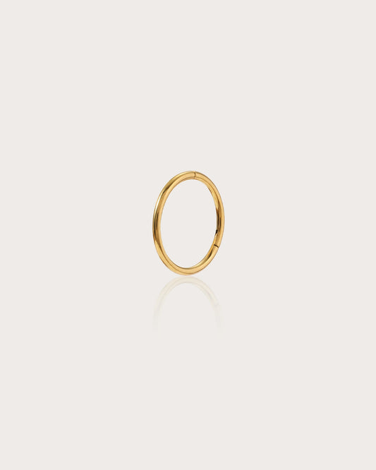 Single Mini Hoop Helix Earring in Gold