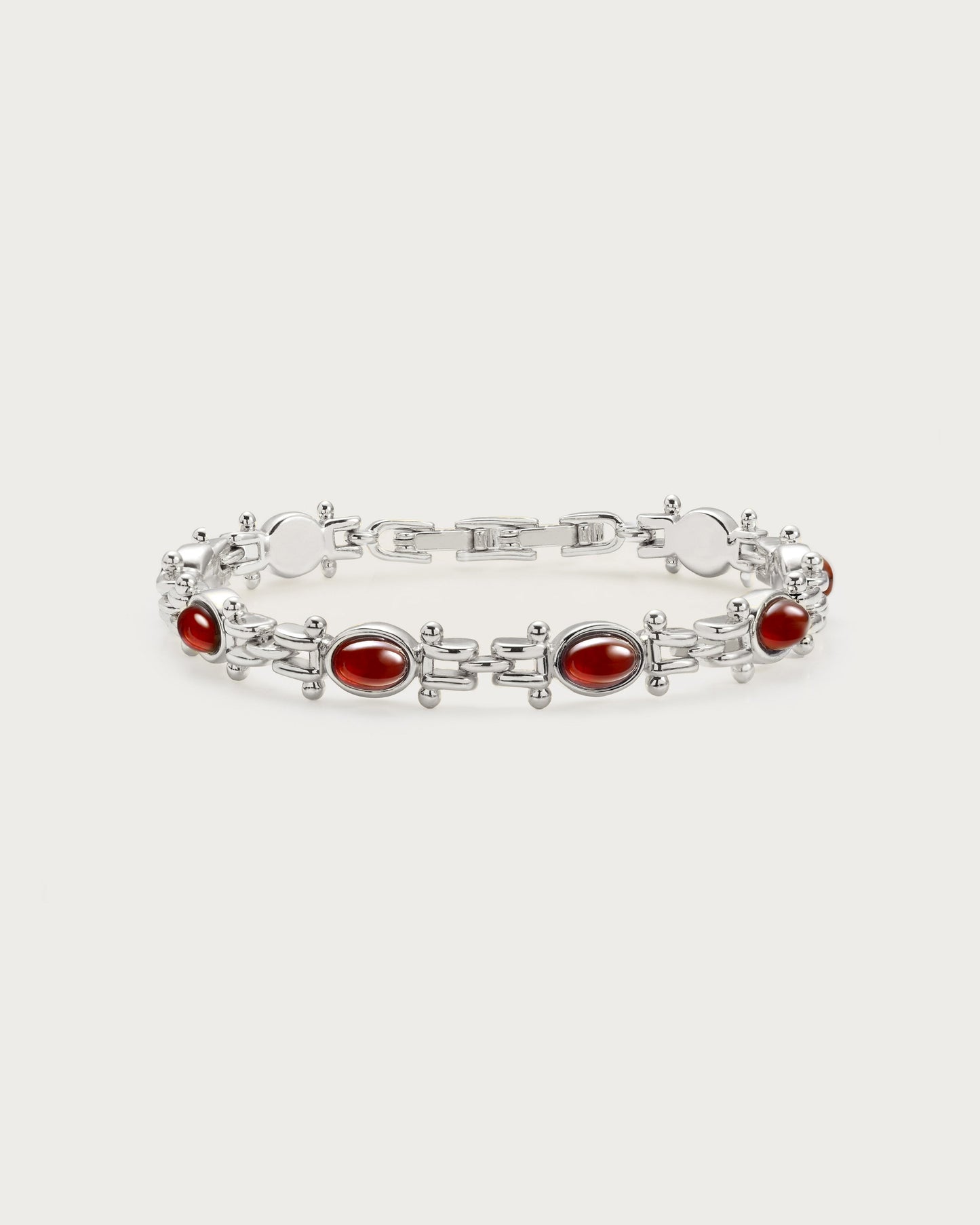Tess's Treasure Carnelian Bracelet in Silver