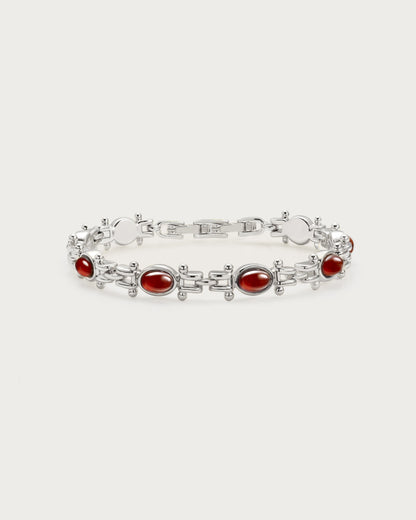Tess's Treasure Carnelian Bracelet in Silver