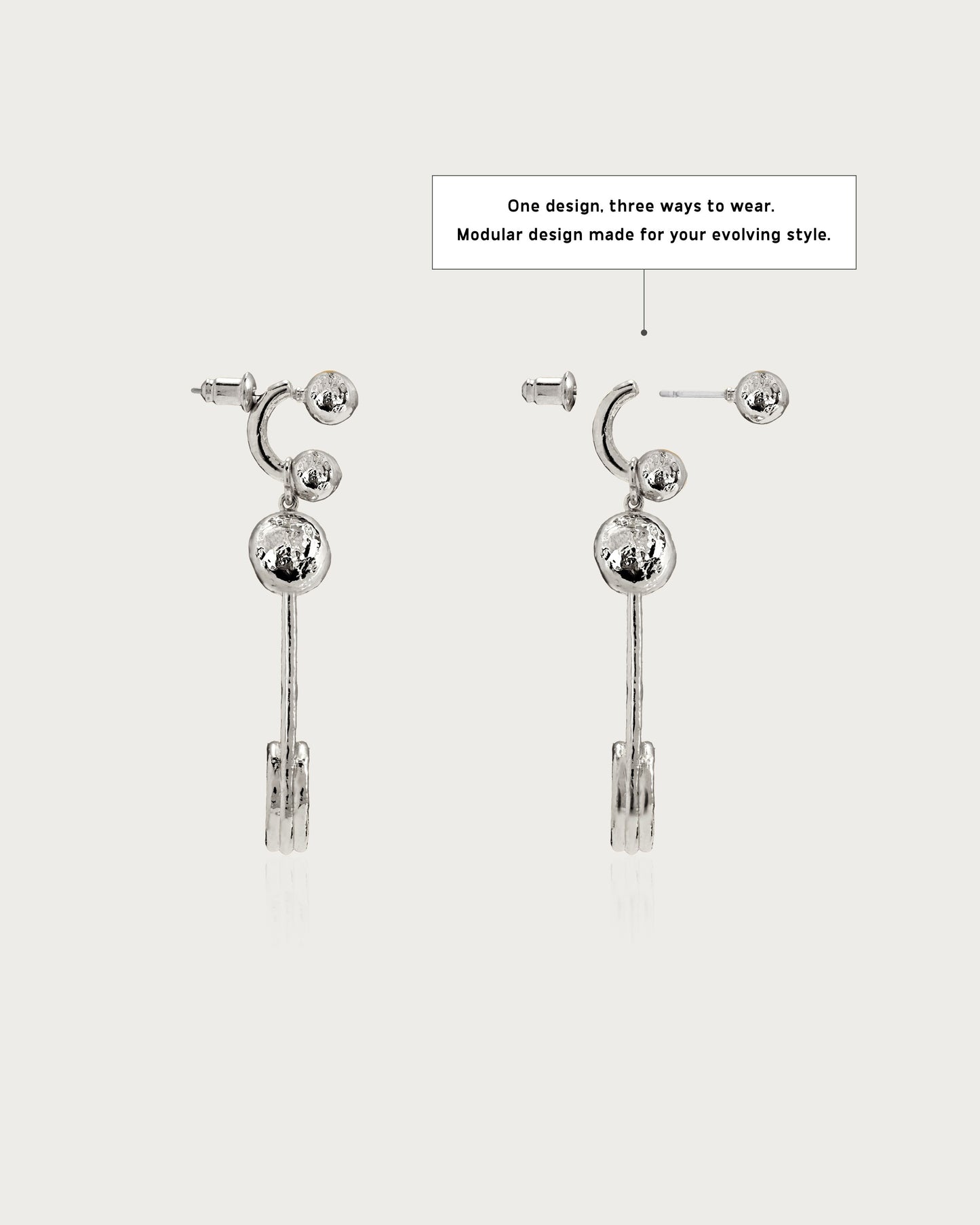 Trea Earrings in Silver