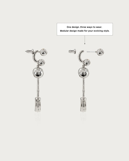 Trea Earrings in Silver
