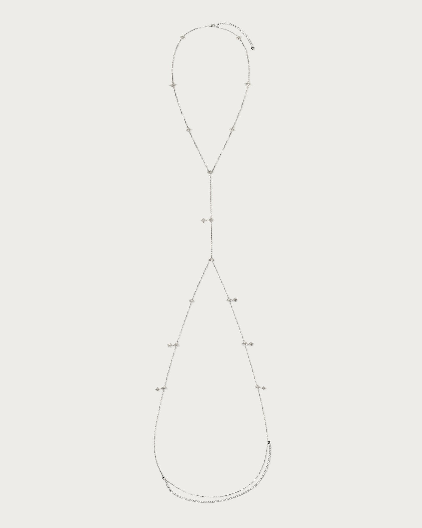 Twinkle Body Chain In Silver