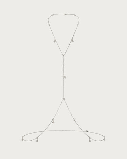 Twinkle Body Chain In Silver