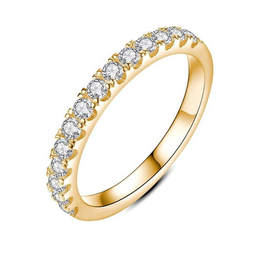Diamond Stud Ring | 18k Gold