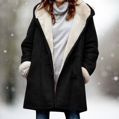 ELVARA | Women’s Suede Hooded Jacket