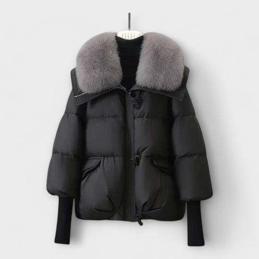 Lucyna - Elegant Coat with Fur