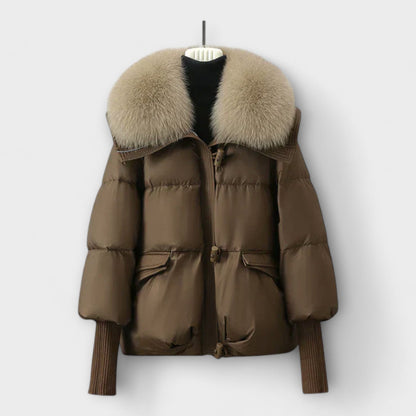 Lucyna - Elegant Coat with Fur