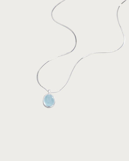 Aquamarine Stone Necklace