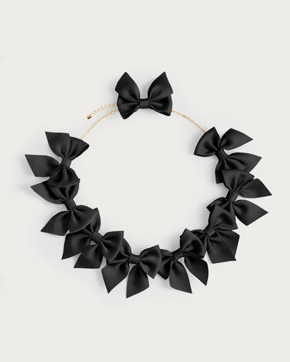 Polka Dot Bow Necklace