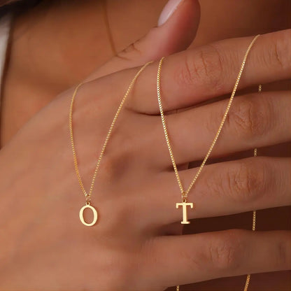 Initial Necklace | 18k Gold