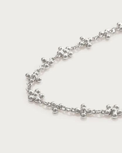Daisy Molecule Bracelet in Silver