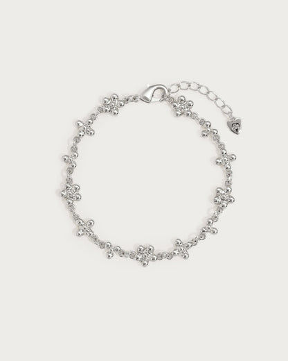 Daisy Molecule Bracelet in Silver