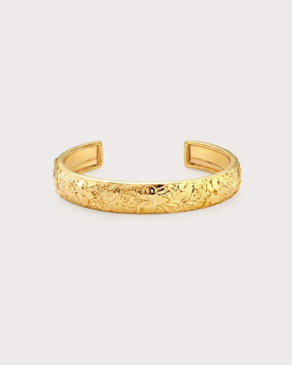 Serenade of Orchid Bangle in Silver