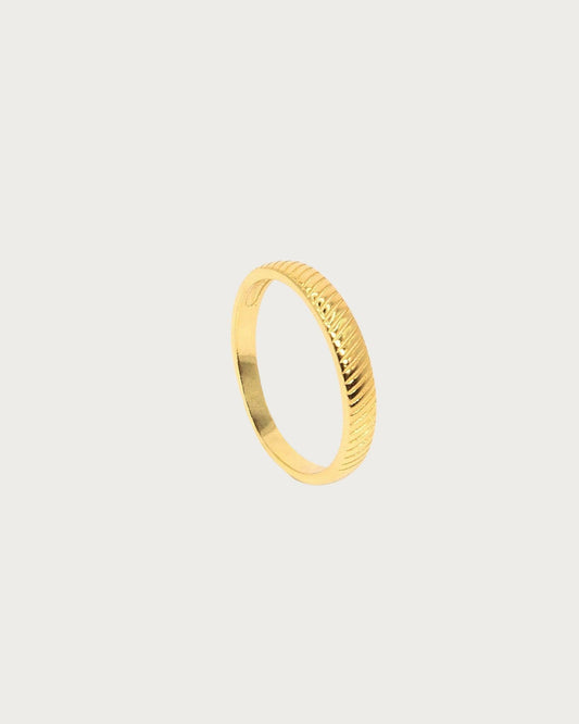 Gold Twill Ring
