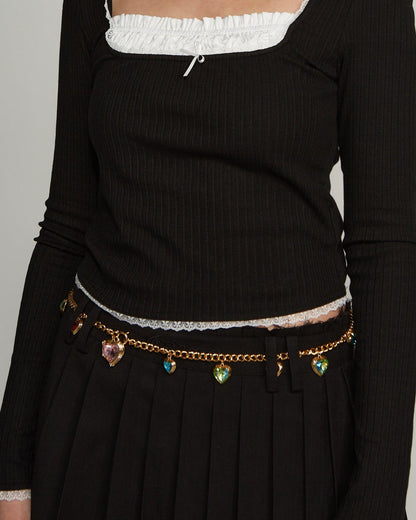 Heart Charm Waist Belt