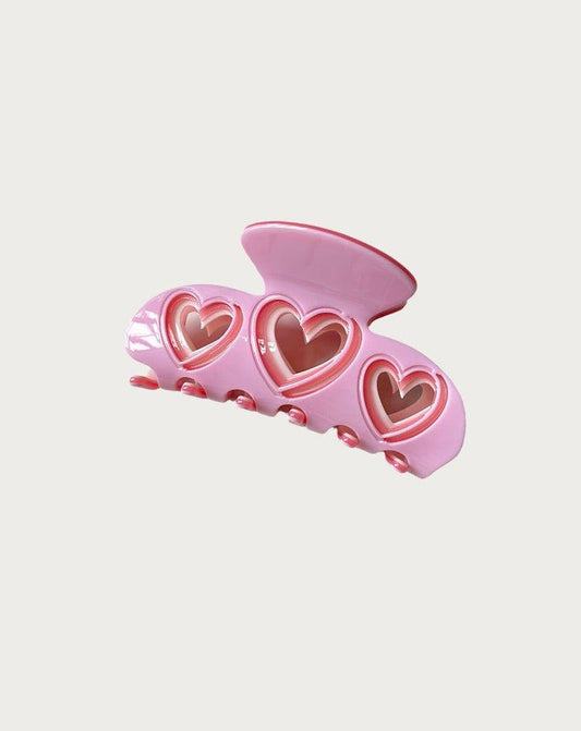 Hearts Hair Claw
