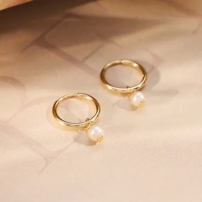 Pearl earrings | Gold 14k
