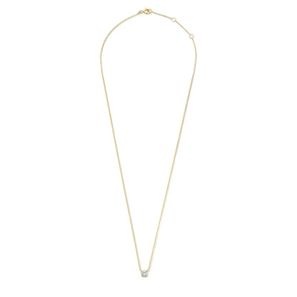 Cléa Moissanite Stone Necklace | 14k Gold