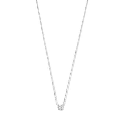 Cléa Moissanite Stone Necklace | 14k Gold