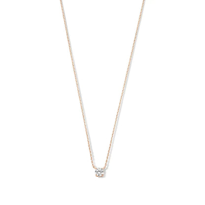 Cléa Moissanite Stone Necklace | 14k Gold