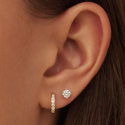 Dara Brilliant Earrings Set | 14k Gold