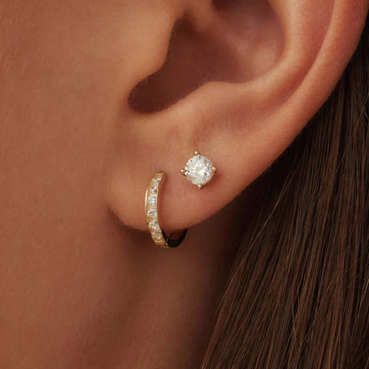 Dara Brilliant Earrings Set | 14k Gold