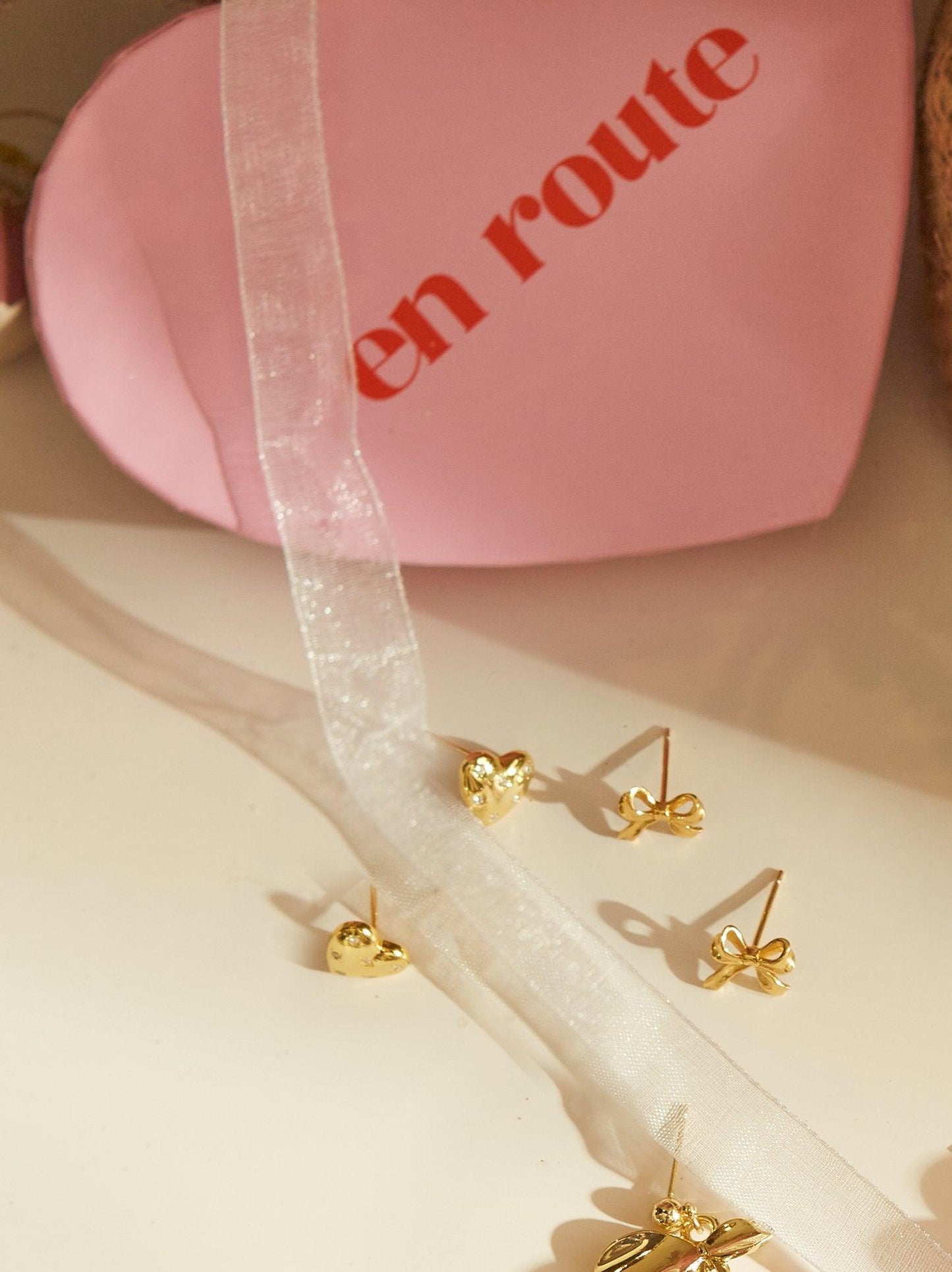 Juliette Heart Stud Earrings