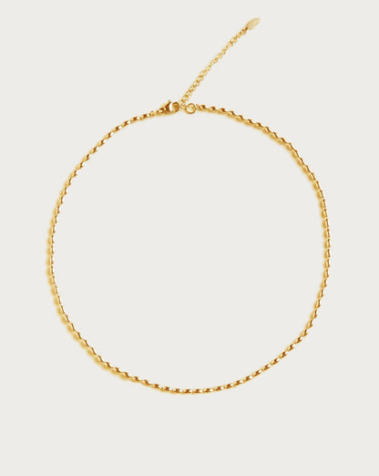 Mini Metal Beads Necklace in Gold