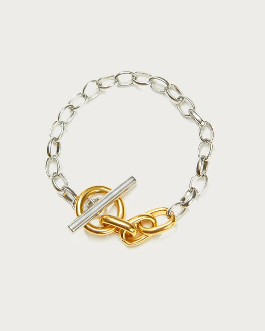 Mixed Metal Chain Bracelet