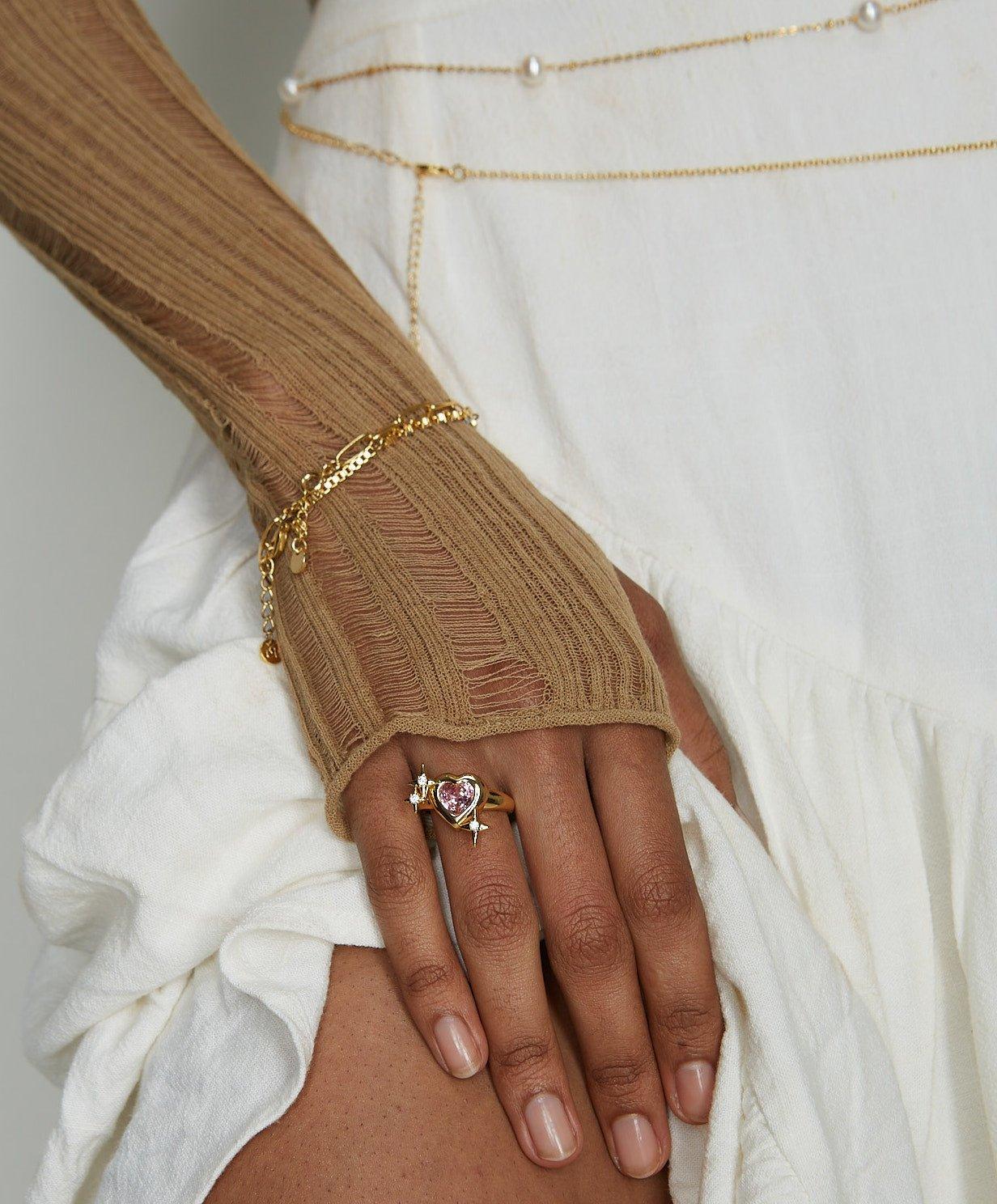 Pink Supremacy Ring in Gold