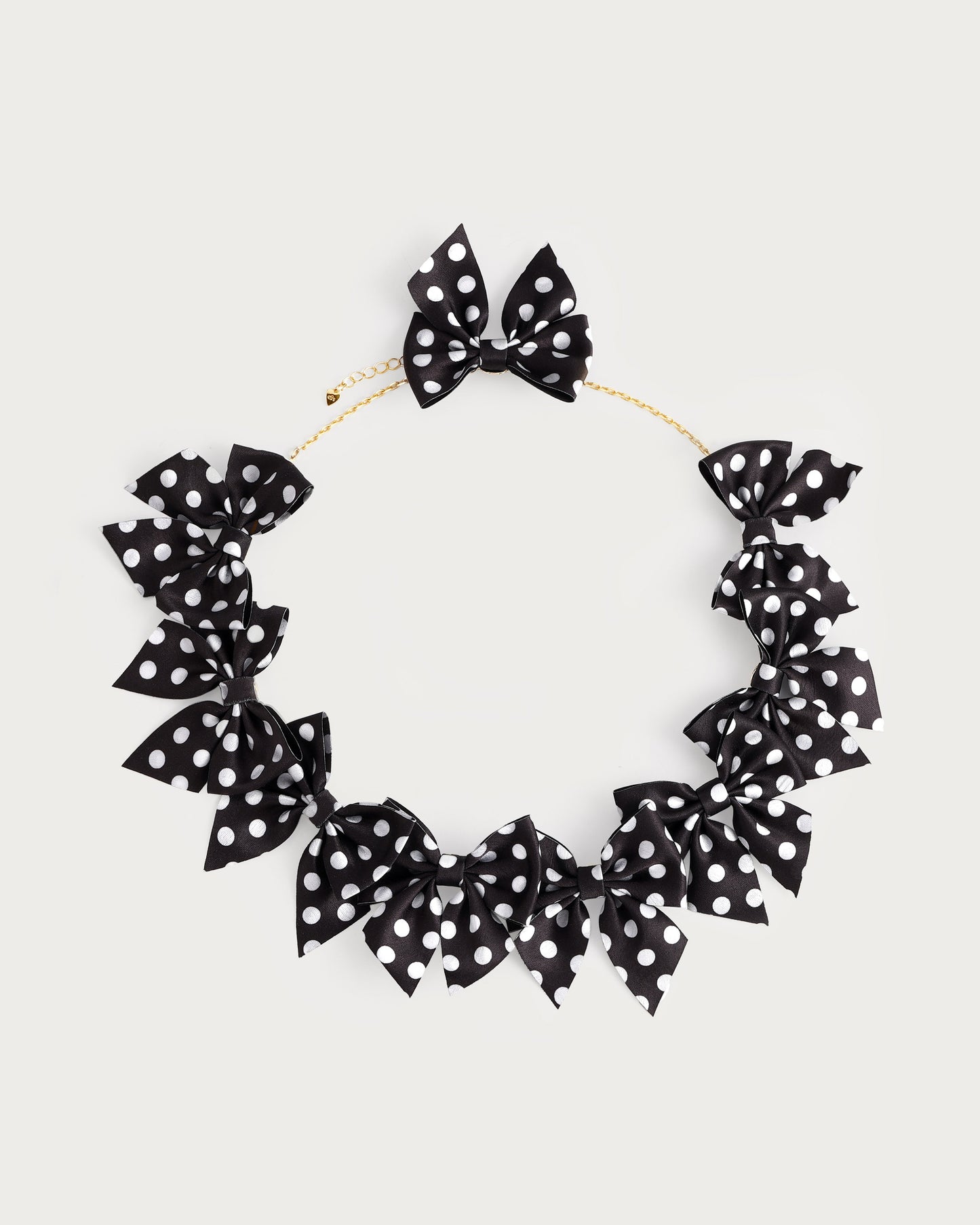 Polka Dot Bow Necklace