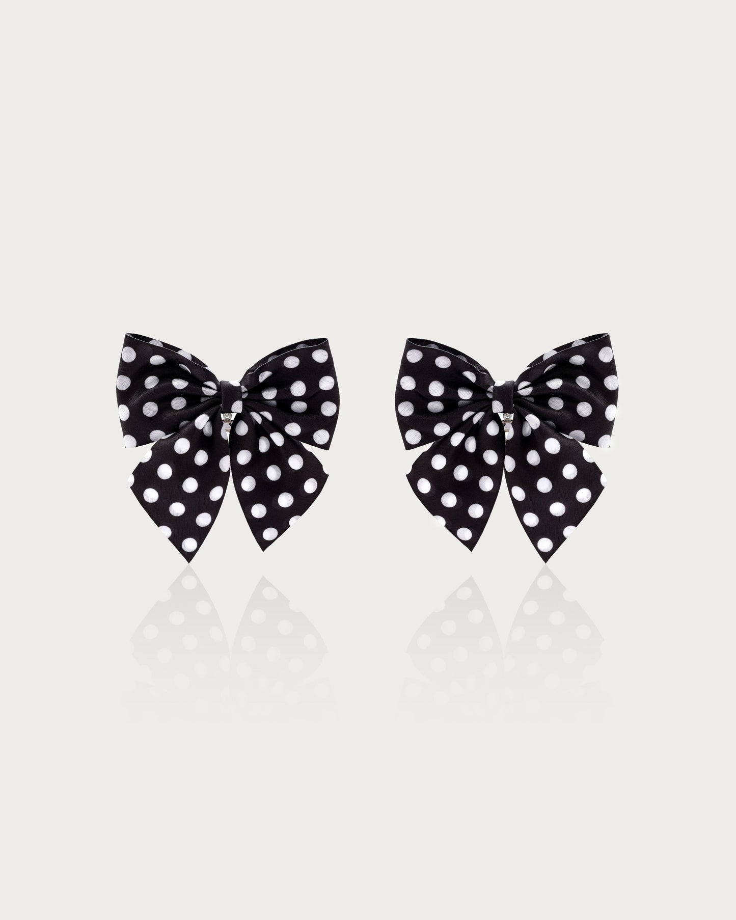 Polka Dot Bow Earrings