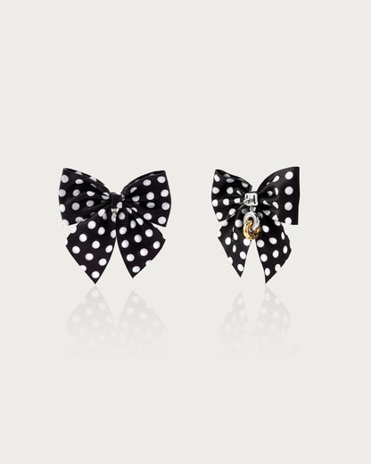 Polka Dot Bow Earrings