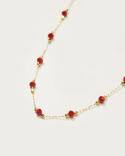 Red Beaded Necklace