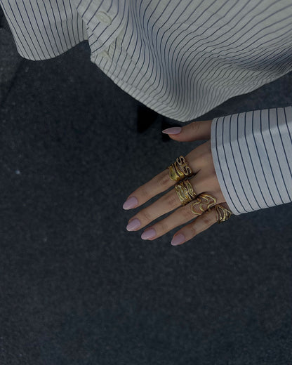 Rosa Big ring | 18K Gold
