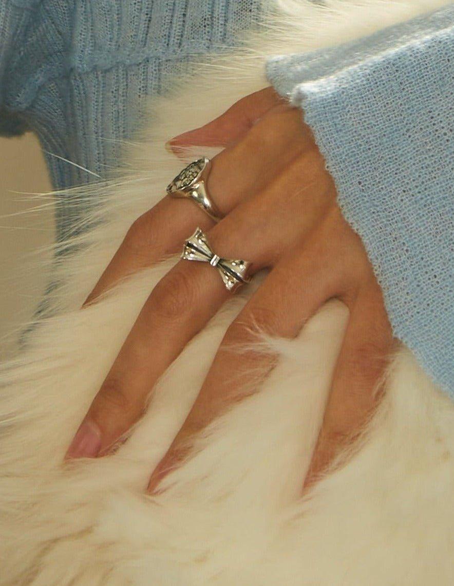 Silver Bow Ring
