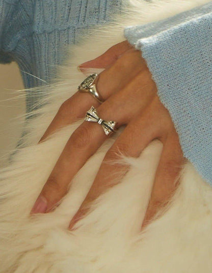 Silver Bow Ring