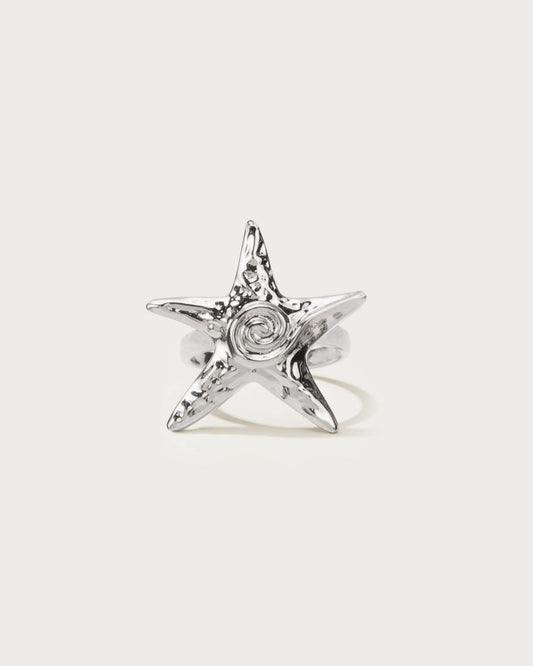 Silver Starfish Ring