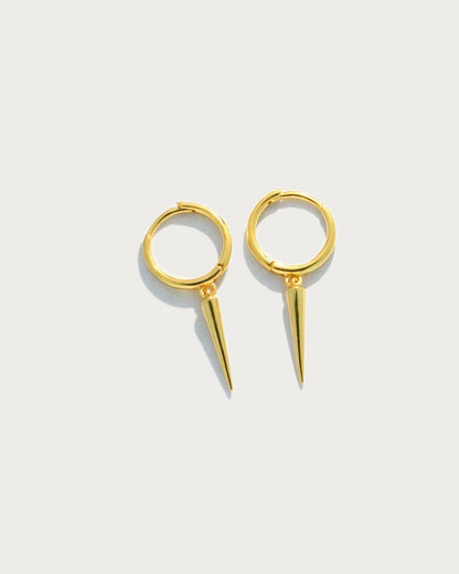 Spike Earrings in Silver