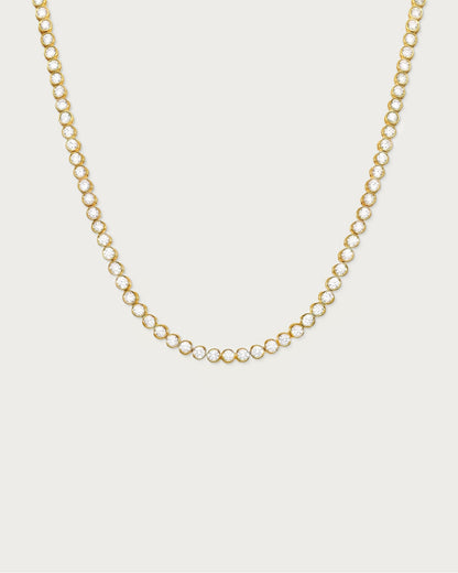 Tennis Necklace in Gold