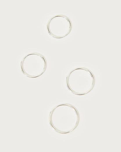 Thin Stacker Ring in Silver